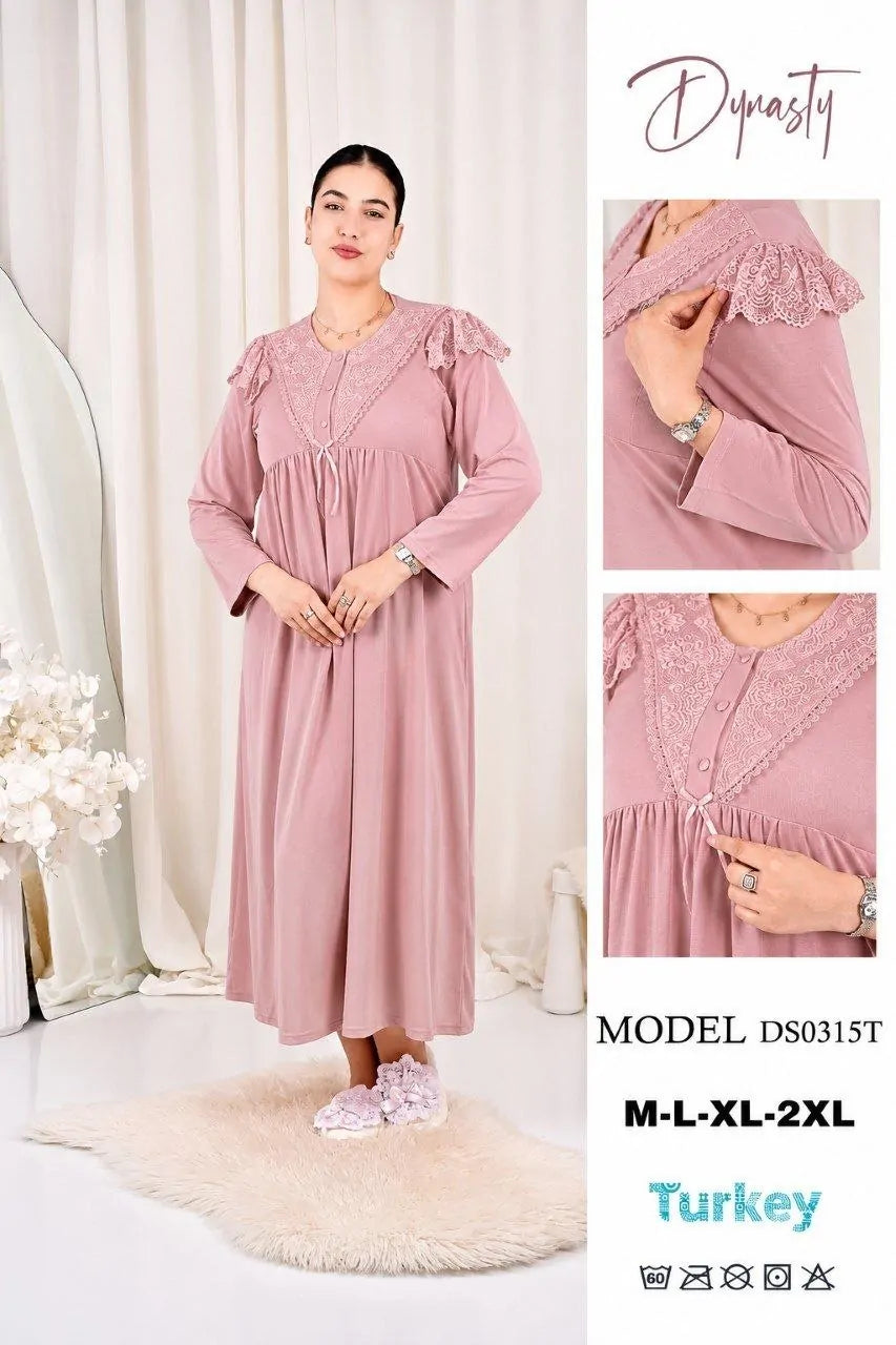 Pyjama Long Sultana Coton Doux Femme