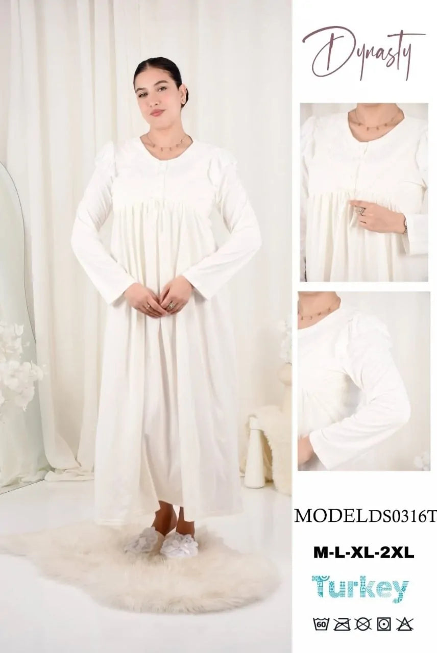 Pyjama Long Sultana Coton Doux Femme